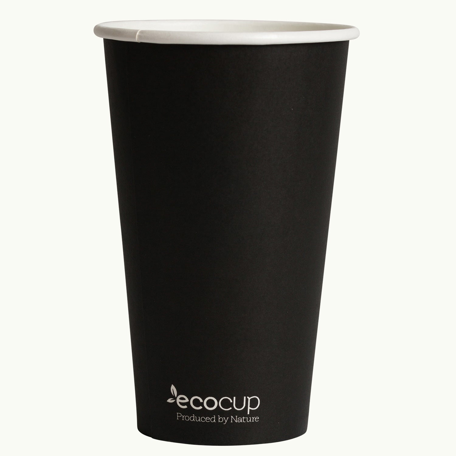 500ml black takeaway coffee cup