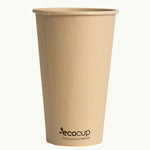 500ml kraft single wall coffee cup