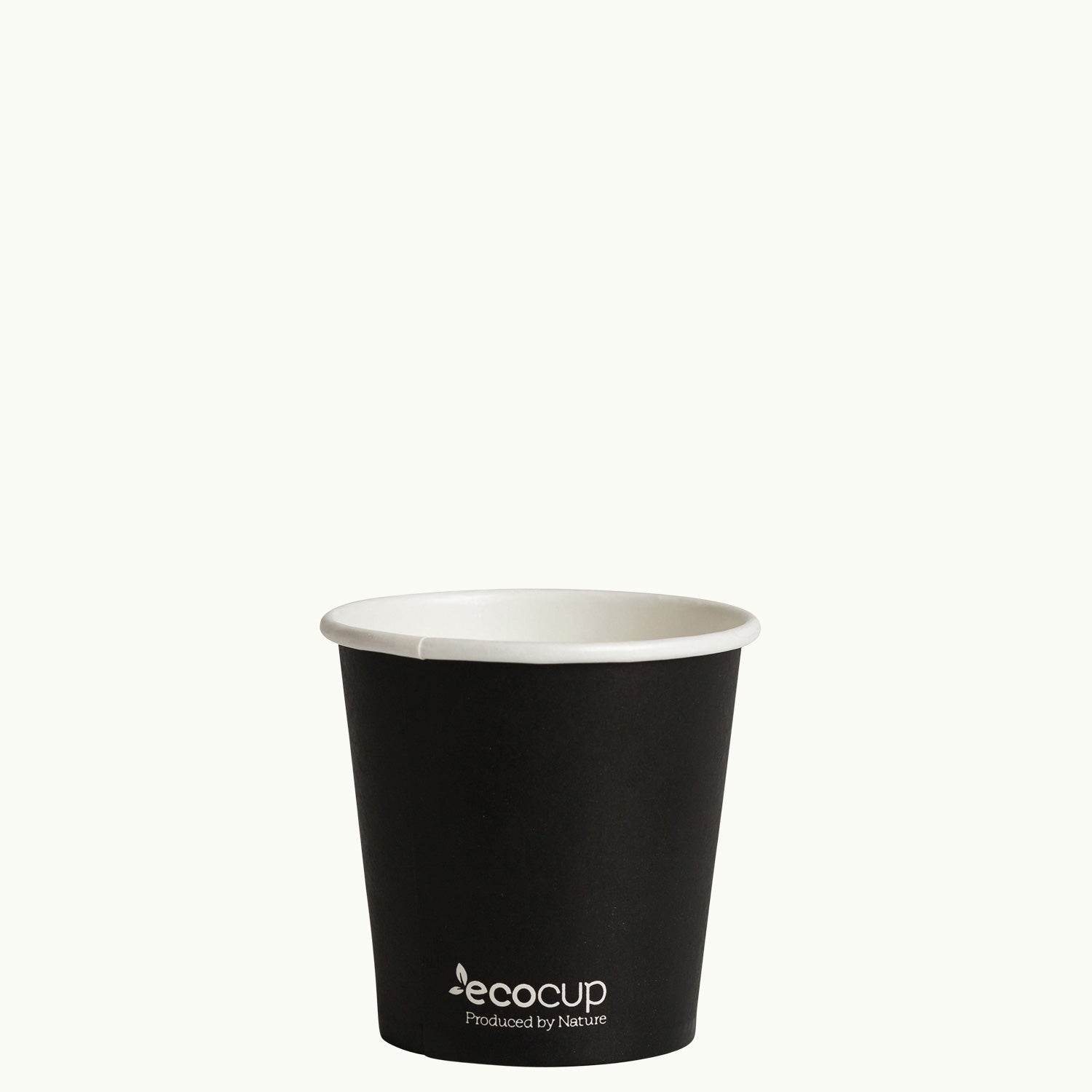 100ml black takeaway coffee cup 