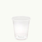 Ecoware bioplastic white logo clear EcoCup.