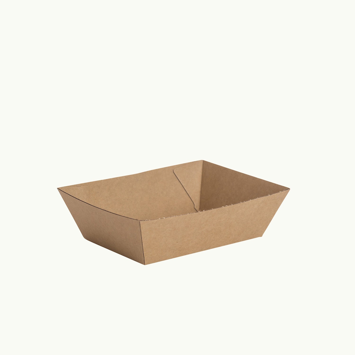 Ecoware kraft tray. Compostable paper packaging.