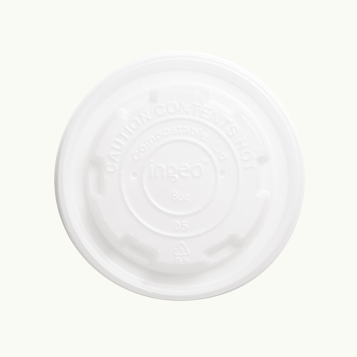 Ecoware Ingeo™ bioplastic lid for EcoBowl range, 90 mm..