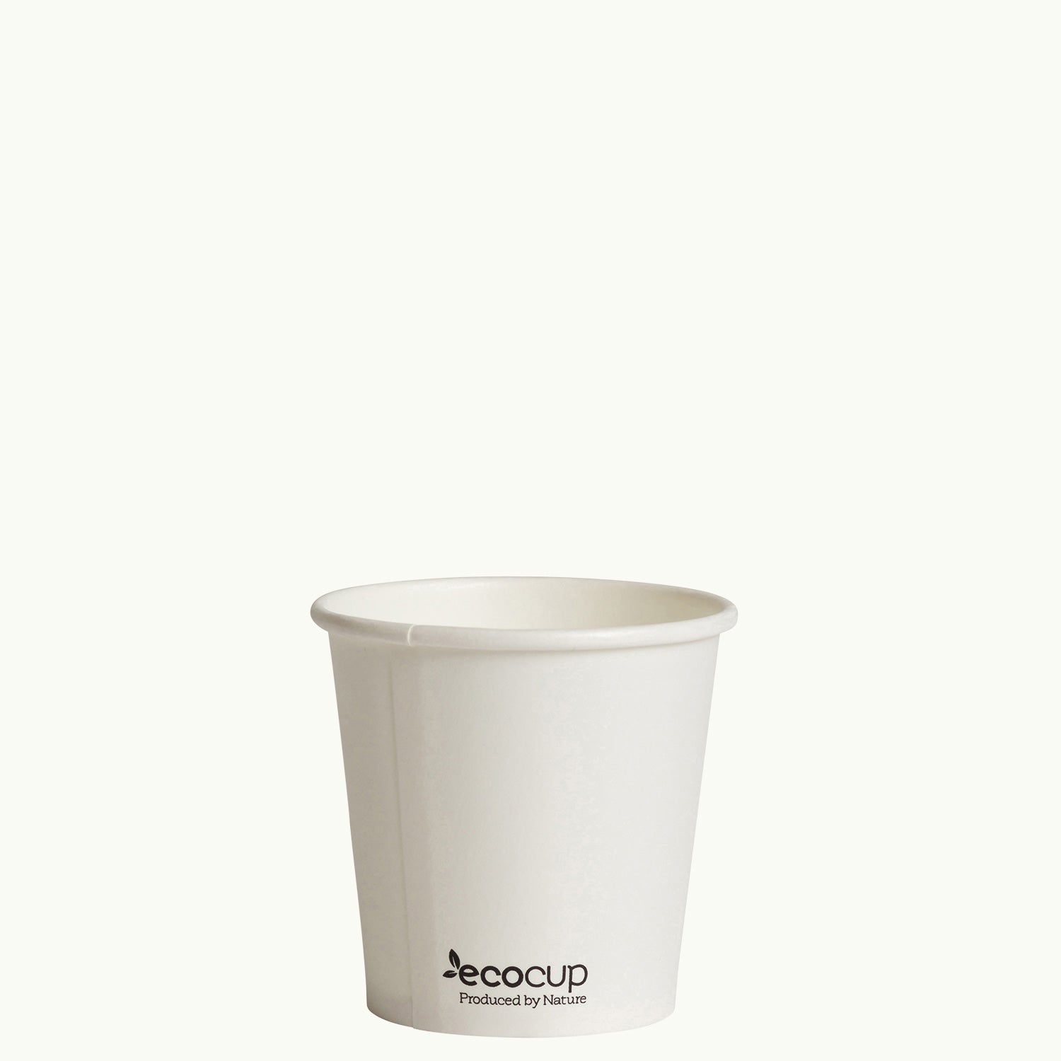Single Wall Coffee Cup EcoCup - WHITE - FSC MIX 110 ml