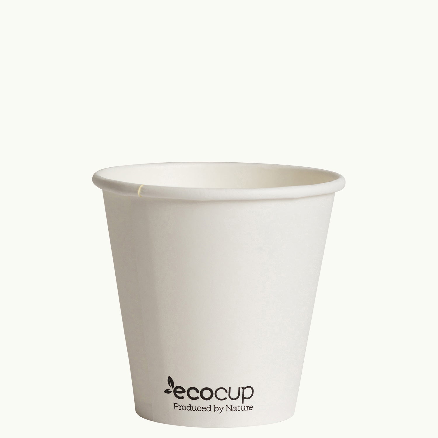 Single Wall Coffee Cup EcoCup - WHITE - FSC MIX 225 ml