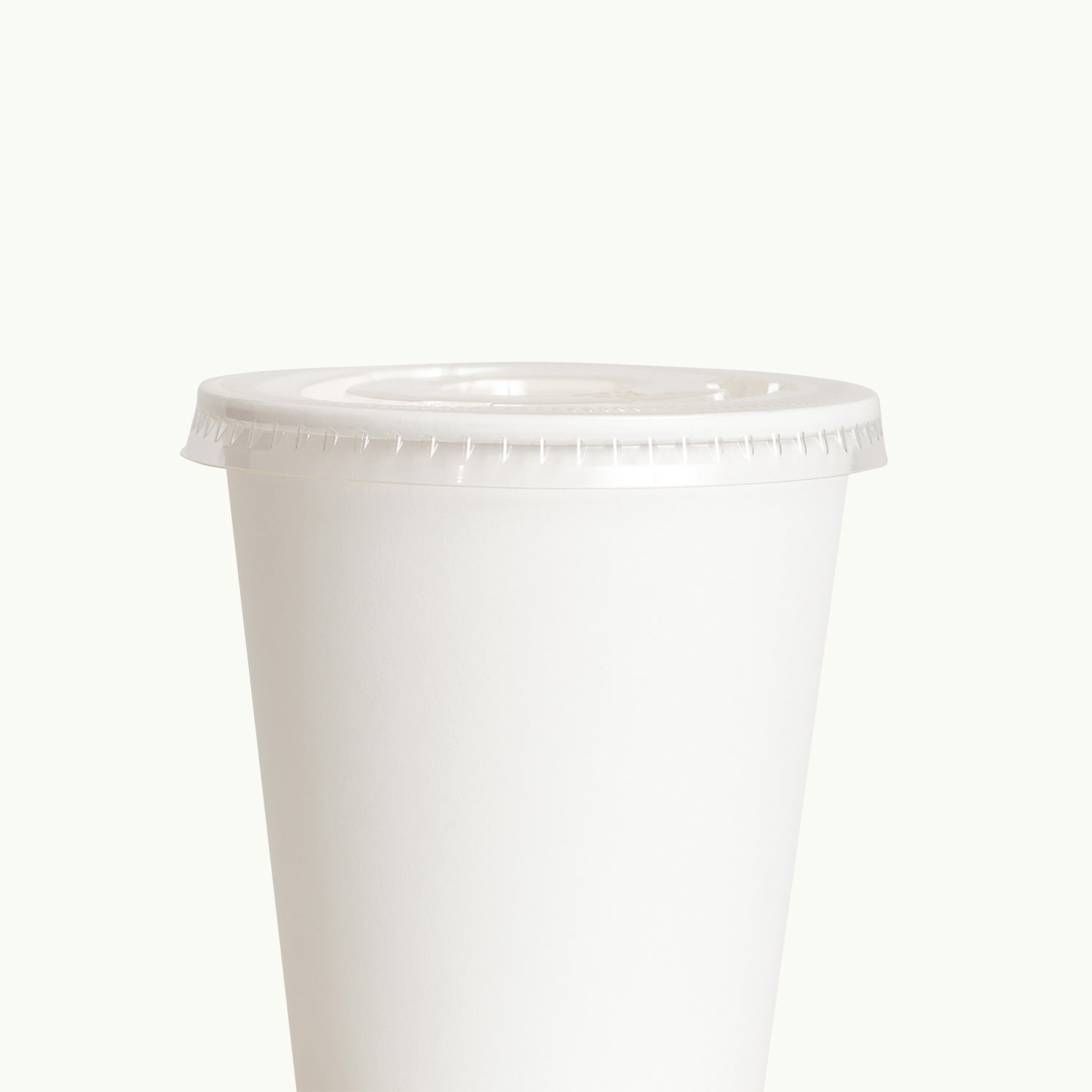 Bioplastic EcoCup Lid with Straw Hole